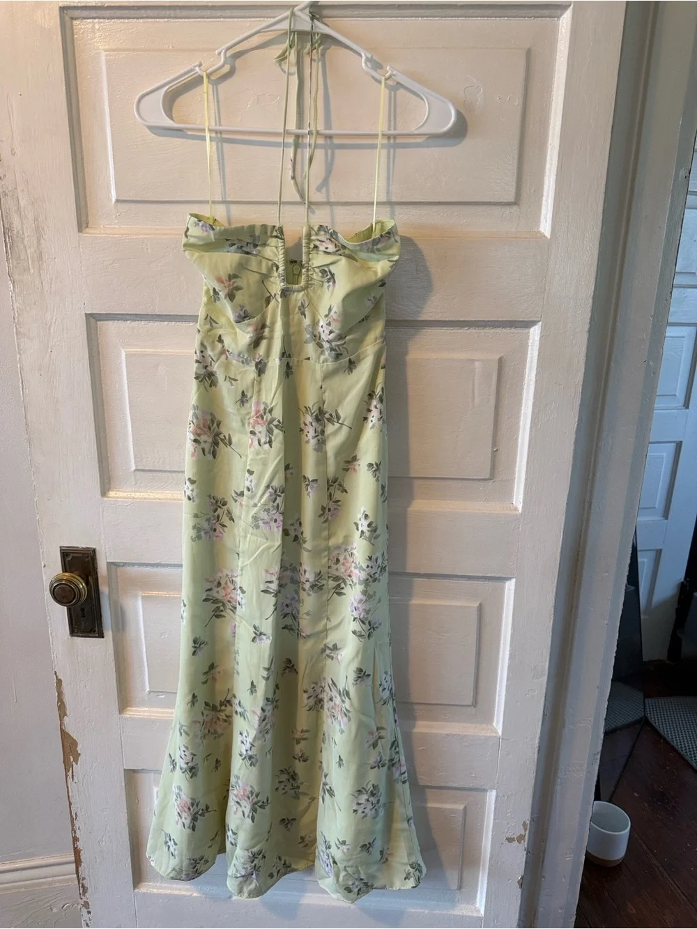 Abercrombie & Fitch Light Green Floral Maxi Dress
